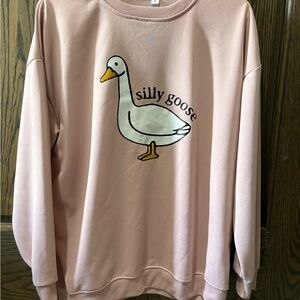 Silly Goose Pink Sweater